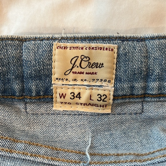 J crew jeans slim fit straight leg 34 X 32 very gently worn - Picture 5 of 5